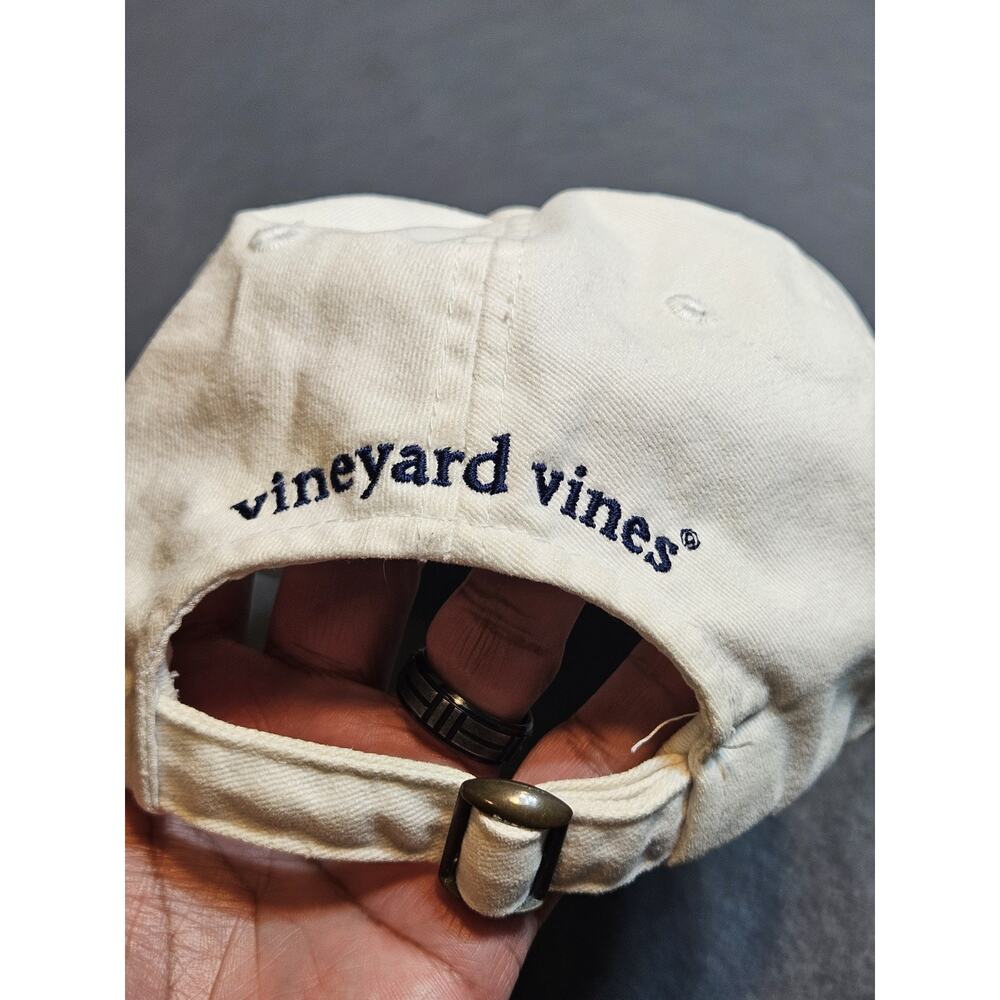 Vineyard Vines Hat Whale Vineyard White Hat Adjustable Adult Size Hat Cap - Picture 4 of 8